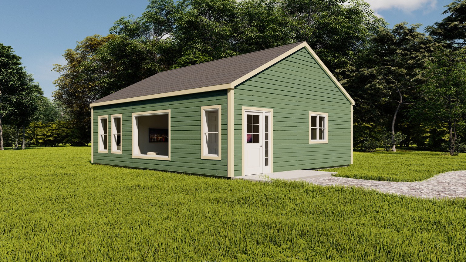 Concept exterior rendering — Tangerine